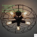 Modern Pendant Light Fan Ceiling Lamp (GX-0220-5)