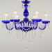 Modern Purple 6 Lighting Crystal Wedding Chandelier for Sale