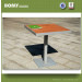 Modern Teak Wood Metal Table Outdoor Furniture Square Coffee Table