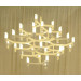 Modern Top Popular New Design Glass Aluminum Indoor Chandeliers (2209s2)