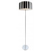 Modern Torchiere Glass Cover Black and White Line Fabric Lampshadefloor Lamp