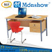Morden Teachers Desk with Cabinet and Plastic Chair for School Furniture