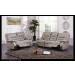 Motion Recliner Gray Leather Sofa in Gray Leather Color