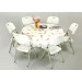 New Cheap Plastic Round Table/Space Saving Furniture (SY-122Y)