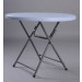 New Cheap Small Round Plastic Dining Party Saving Folding Table
