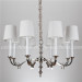 New Product Iron Chandelier Light with Fabric Shade (SL2100-8)