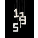 Number Letter Chandelier Hanging Crystal Lamp (EC933)