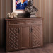 Oppein Antique PVC Shoe Cabinet with Leather (XG21421)