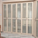 Oppein Modern White Wardrobe with Glass Doors (YG11328)