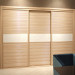 Oppein Wood Grain Sliding Door Wardrobe (YG11139)