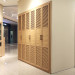 Oppein Wooden Aluminum Louver Swing Wardrobe (YG11242)