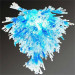 Ornate Glossy Murano Glass Pendant Light Art Decoration