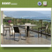 Outdoor Aluminium Frame Plastic Wood Chairs and Table Set