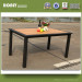 Outdoor Aluminum Square Dining Table Kd Garden Wooden Furniture Table