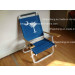 Outdoor Backpack Beach Chair Aluminum Beach Chair with Wood Armrests