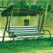 Outdoor Foldable Swing with Stripe Fabric