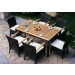 Outdoor Furniture Square Rattan Dining Table, Wicker Outdoor Furniture