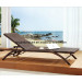 Outdoor Garden Patio Rattan Chaise Wicker Beach Lounge (JJ-S753)