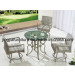 Outdoor Garden Rattan Plastic Aluminum Dining Table (JJ-S735)