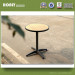 Outdoor Garden Samll Tea Table Plastic Wood Metal Round Table