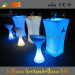 Outdoor High Bar Table/LED Glow Furniture/LED Light Bar Table