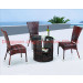 Outdoor Iron Rattan Leisure Coffee Lounge Table Set (JJ-S435)
