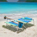 Outdoor Leisure Aluminium Folding Chair Adjustable Beach Folding Chair with Woodarmrests