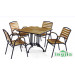 Outdoor Leisure Dinner Wood Aluminium Dining Patio Set (JT-505)