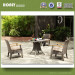 Outdoor Rattan Chair Set Aluminum Frame Round Table Chair Set