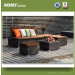 Outdoor Reclining Rattan Sofa Bed Multifunctional Aluminum Sofa Bed