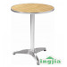 Outdoor Solid Wood Hotel Coffee Dining Garden Leisure Table (JT-89)