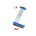 PCI 4X->16X Riser Card Flexible Extension Ribbon Cable