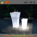 PE Outdoor White Rechargeable Bar Table