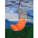 PE Rattan Garden Swing Hanging Chair with Cushion (JJ-S833)
