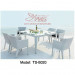 PE Rattan Outdoor Leisure Garden Furniture Dining Table for Patio