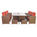 Patio Furniture Rattan Sofa Set Garden Furniture Outdoor Furniture Wicker Rattan Furniture (HC-W-D09)
