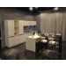 Plain White Lacquer Kitchen Cabinet