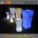 Plastic Bar Table/Outdoor LED Furniture/LED Illuminated Cocktail Table