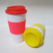 Plastic Silicone Holder Travel Mug, Fashion Coffee Mug Dn-112