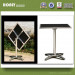Plastic Wood Restaurant Table Square Modern Folding Table