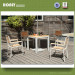 Plastic Wooden Garden Furniture Set Outdoor Aluminium Table and Chairs