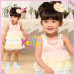 Pretty Cute Wave Cotton Baby Dress, Birthday Dresses for Girls