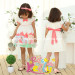 Printed Picnic Dress for Girl, Baby Garment, Baby Clothes (9298V)