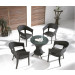Promotion Garden Furniture Latest Patio Furniture Rattan Dining Set and Rattan Furniture Set