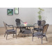 Promotion Metal PE Rattan Dining Set