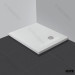 Pure White Solid Stone Shower Base, Flooring Shower Tray