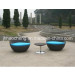 Rattan Outdoor Cup Chair Rattan Vase Set