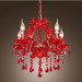Red Color and Halogen Pendant Light for Wedding Decoration (EM5921-6L)