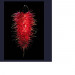 Red Unique Design Hand Blown Glass Pendant Lamp