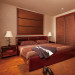 Red Wood Grain Bedroom Bed